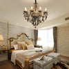 Luxury Glass Crystal Candlelight Retro European Style Chandelier
