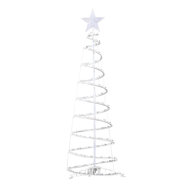 Spiral String Lights Led Artificial Christmas Trees Ornaments Floor Lamp
