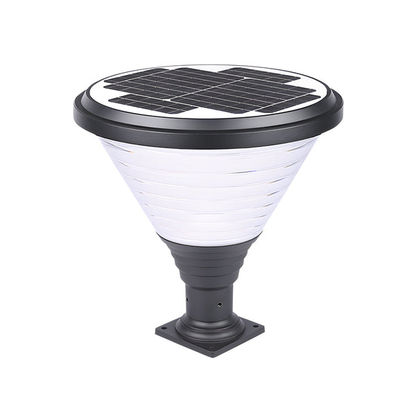 18 9 Inch H 1 Light Black Round Pier Mount Post Light