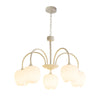 Tulips Flowers Led Milky White Chandelier Li002603