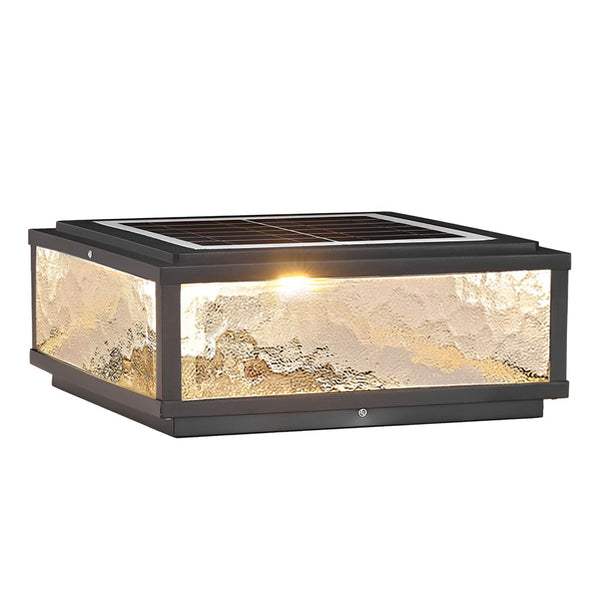Modern Outdoor Solar Fence Post Light Ha080597