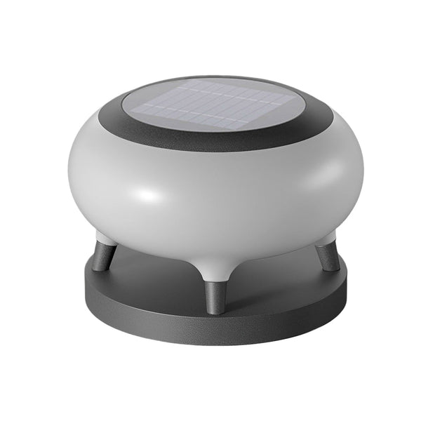 Round Drum Solar Fence Post Light Ha091125