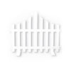 8 Pack Wave Shaped Solar Led Lighted Garden Fence For Christmas