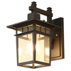 Glass Led Waterproof Retro Outdoor Wall Lamp Wall Sconce Lighting Without Bulb