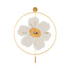 Round Metal Battery Operated Led Flower Wall Clock