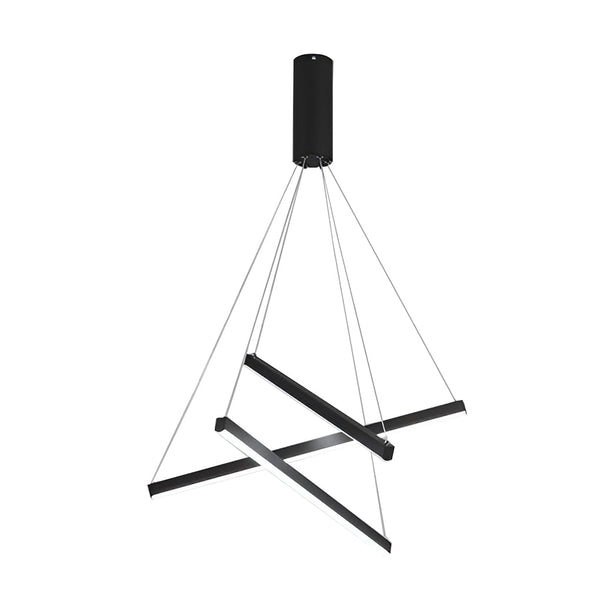 Minimalist Strip Black Modern Chandelier Li002007