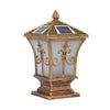 Vintage Pattern Solar Powered Fence Post Light Ha083053