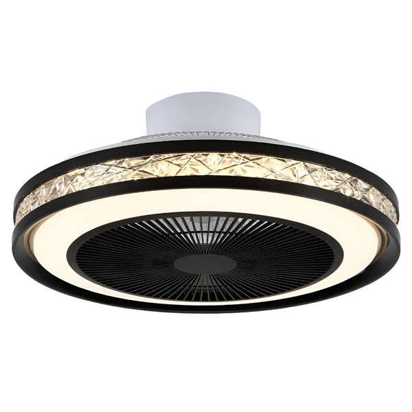 Nordic Minimalist Household Stepless Dimming Integrated Ceiling Fan Lamp