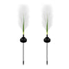2Pcs Hairy Reed Decor Solar Lawn Lamp Ha080968