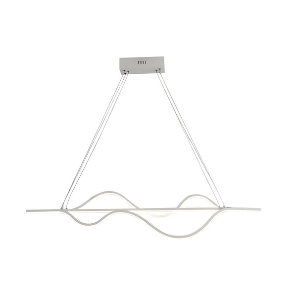 40 Sleek Wave Modern Pendant Light With Dimmable Led