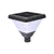 1 Light Black 98 In 118 In Solar Led Square Post Street Light