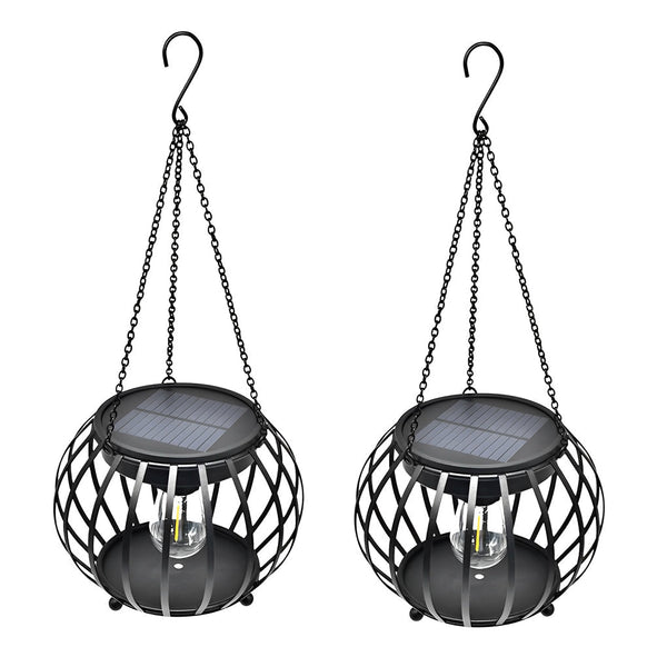2Pcs Solar Outdoor Lantern Ha084664