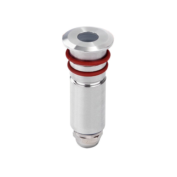 10Pcs Silver Polished Led In Ground Step Lights Dc12V Stainless Steel Modern Park Square Lighting
