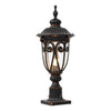 Round Bubble Black Outdoor Pillar Lamp Ha081933