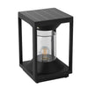 Square Minimalist Solar Fence Post Light Ha080736