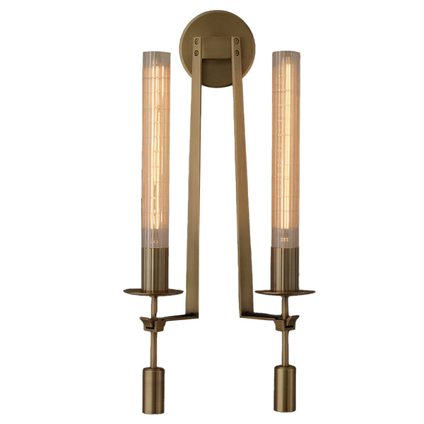 Crystal Lampshade Plug In Wall Light