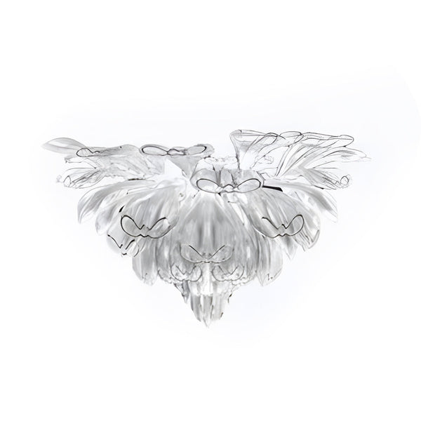 Luxury Flowers Handcrafted Art Glass 3 Step Dimming Modern Chandelier