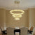 Luxury Crystal Led Chandelier 3 Tier Geometric Or Stacked Led Pendant Light