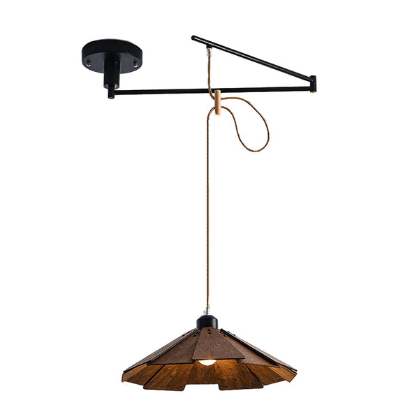Wood Swing Arm Modern Chandelier Li002610