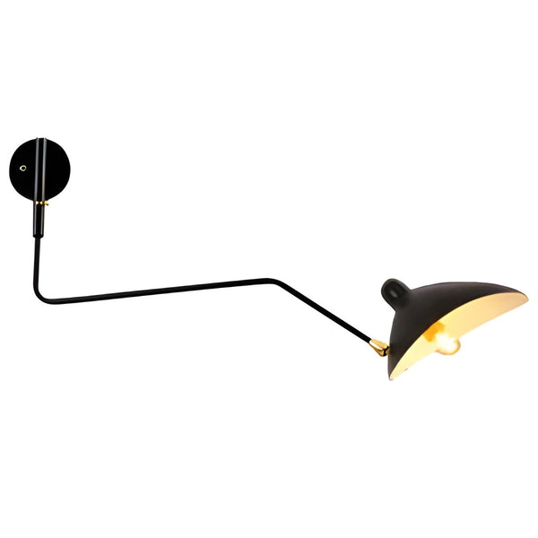 Adjustable Iron Swing Arm Wall Lamp