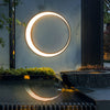 Minimalist Creative Outdoor Round Moon Led Waterproof Exterior Wall Sconces