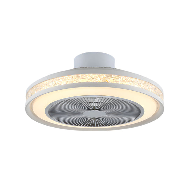 Nordic Minimalist Household Stepless Dimming Integrated Ceiling Fan Lamp