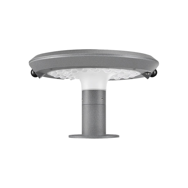 Simple Round Led Solar Led Post Light With Dual Motion Sensor