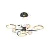 Stars Rings Flowers Branches Crystal 3 Step Dimming Modern Ceiling Lights