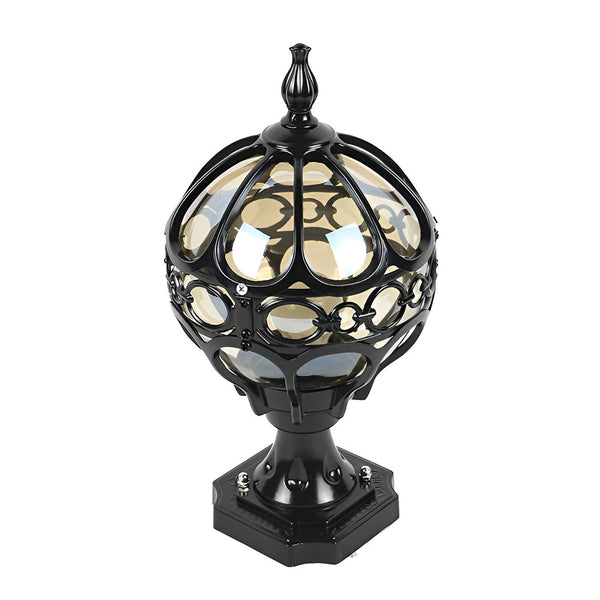 Round Ball Fence Post Lights Ha080221