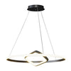 Round Oval Led Black Chandelier Li002236