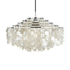 Seashell Discs Chandelier 39 4 Chain Length Pendant Lights