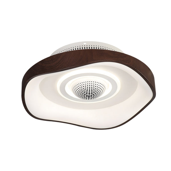 20 Modern Round Bladeless Ceiling Fan With Dimmable Led Light