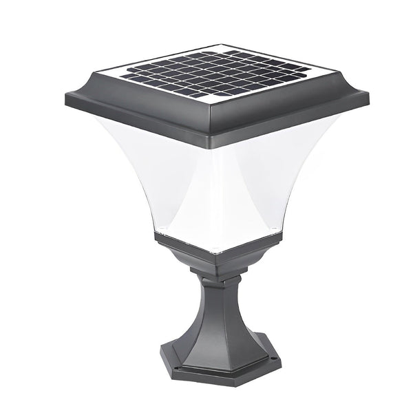 Square Retro Solar Fence Post Light Ha081283
