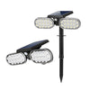 2 Head Modern Black Solar Led Spotlight With Motion Sensor Rotatable