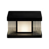 Black Modern Solar Fence Post Light Ha091175