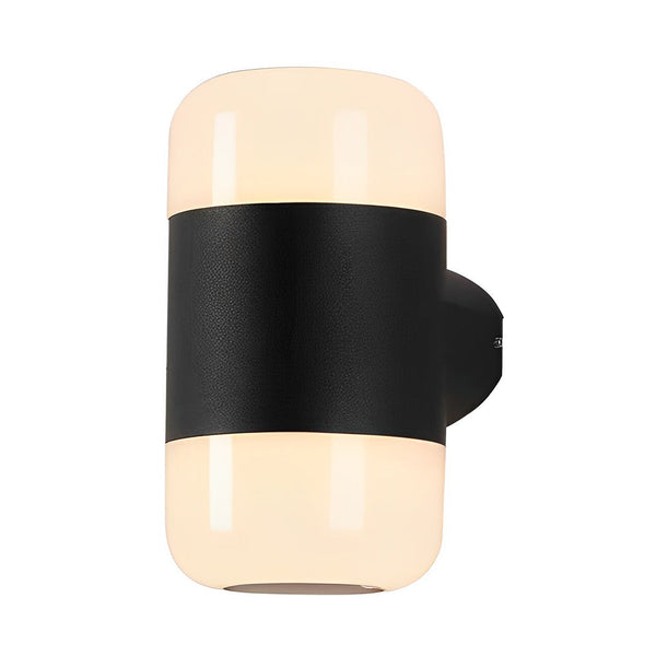 Round Up And Down Led Black Outdoor Wall Lamp Li002182