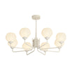 8 Flowers Bell Orchid Three Step Dimming Modern Hanging Lights Fixture