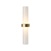 Modern Frosted Glass Tube 1 Light Wall Sconce In Warm White For Living Room