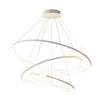 White Black Circular Pendant Lamp Dimmable Led Rings Chandelier