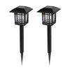 2Pcs Vintage Black Solar Lawn Lights Ha083002