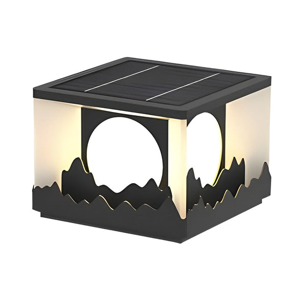 Mountain Scenery Design Solar Fence Post Lights Li002119