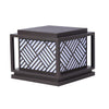 Square Waterproof Led Modern Outdoor Solar Post Lights