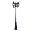 3 Lights Black Post Lights Li002057