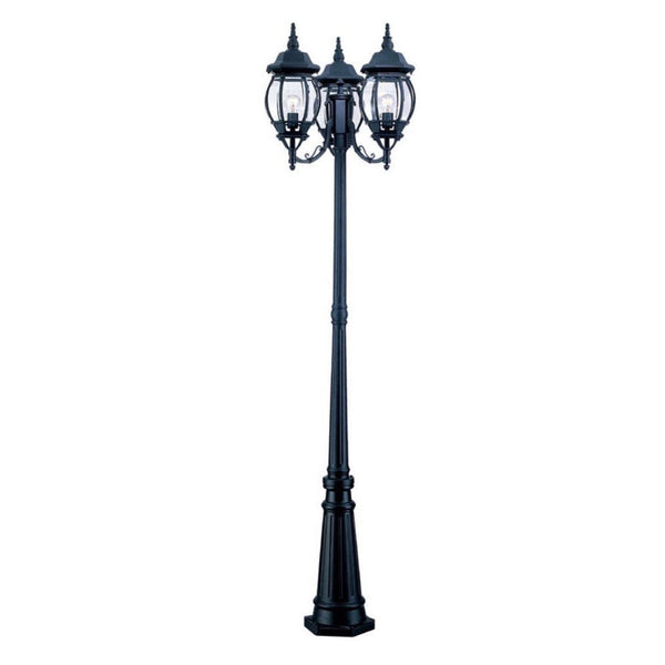 3 Lights Black Post Lights Li002057