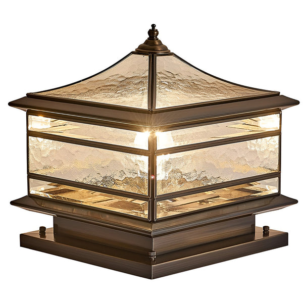 Waterproof Vintage Outdoor Fence Post Light