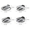 19 7 In Nordic 6 Speeds Bladeless Ceiling Fan With Led Light Remote Control