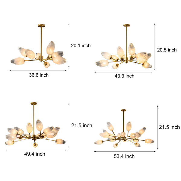 Glass Moleculars Led Chandelier Ha098867