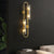 Modern Luxury 4 Light Oval Brass Wall Lamp With Clear Glass Shade