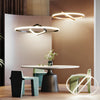 Round Oval Led Black Chandelier Li002236