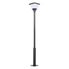 1 Light Black 98 In 118 In Solar Led Square Post Street Light